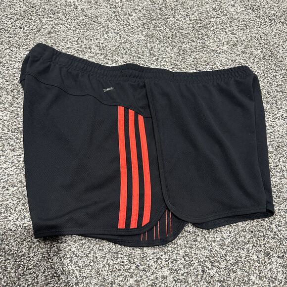 ADIDAS Women's Black Coral Stripe Shorts, XL - Pre-loved, Excellent Condition - Picture 3 of 7